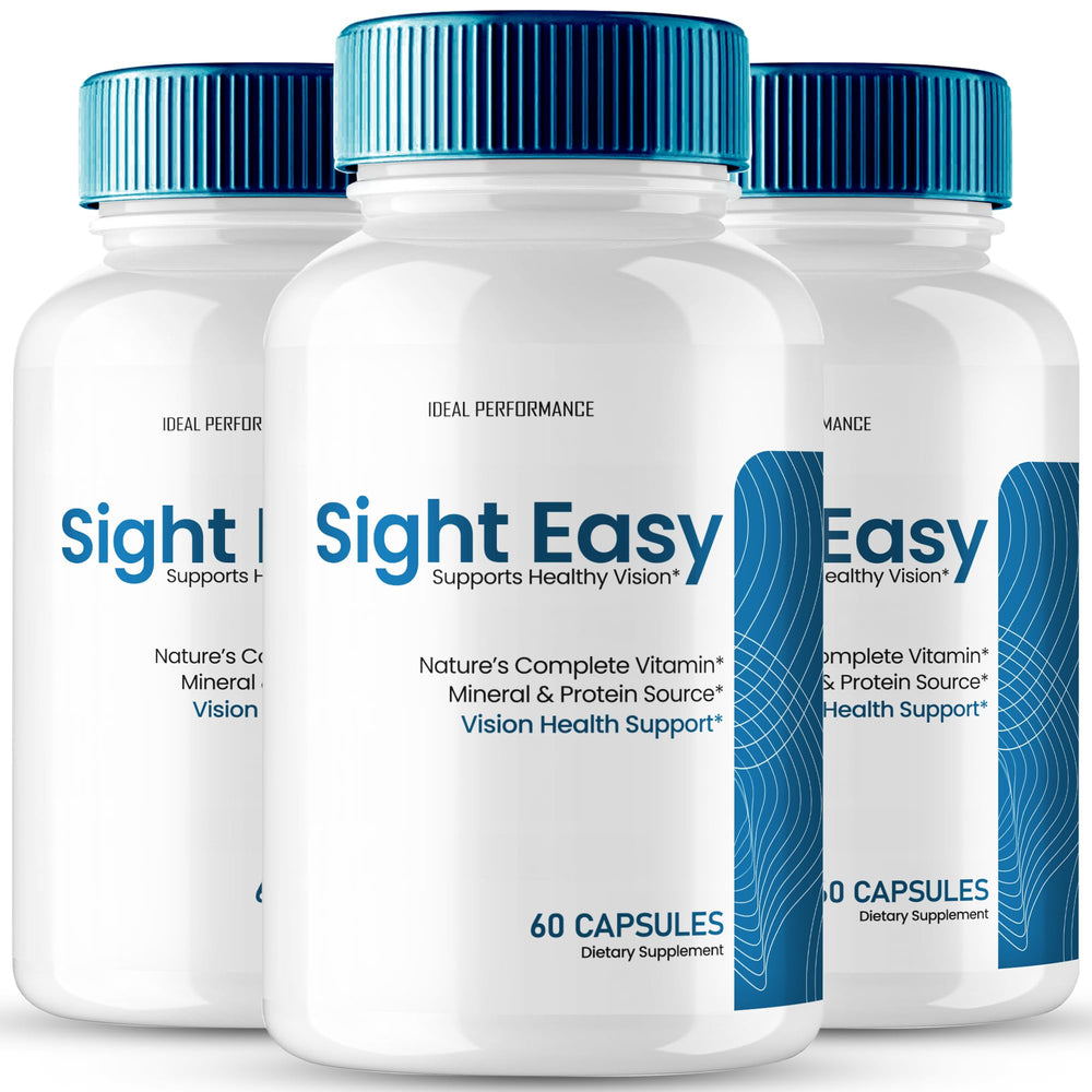 IDEAL PERFORMANCE Sight Easy bottle front view supports daily eye health.