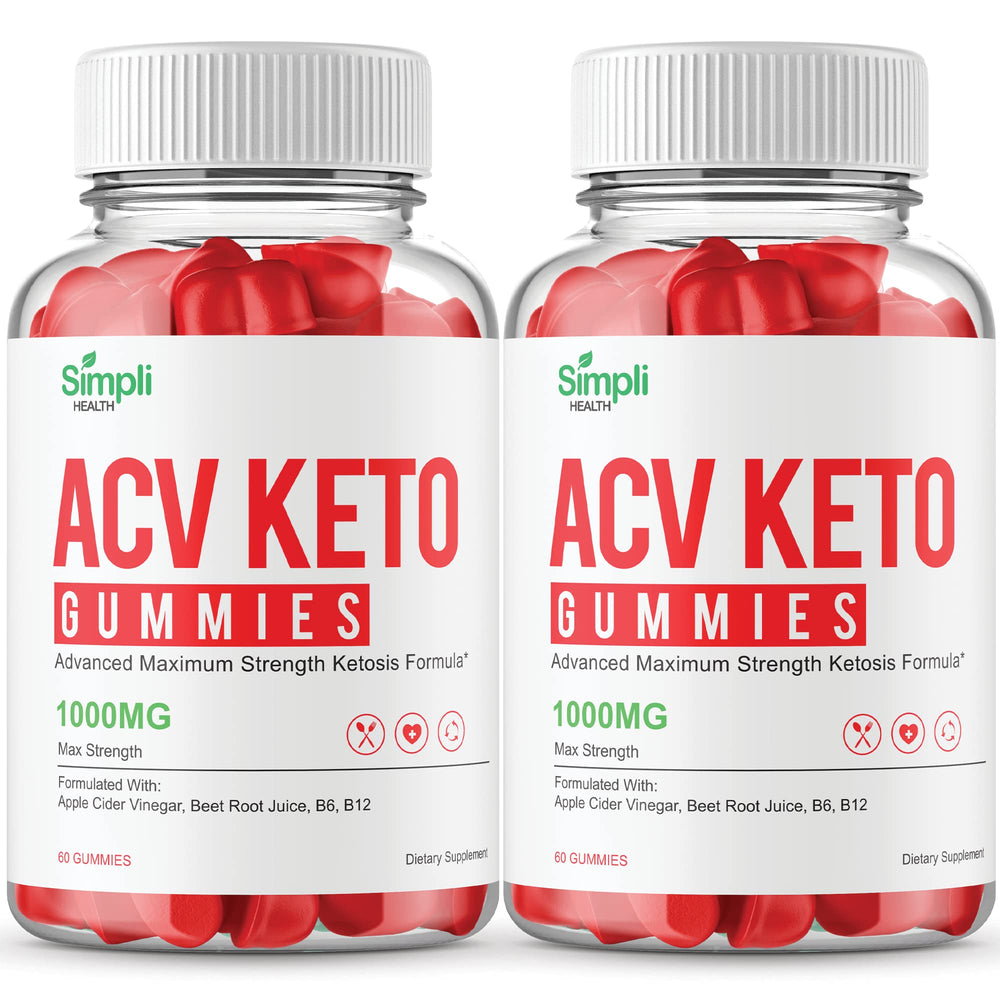 IDEAL PERFORMANCE Simpli ACV Keto Gummies packshot highlighting convenient daily wellness support.
