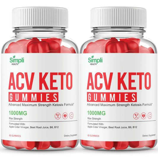 IDEAL PERFORMANCE Simpli ACV Keto Gummies packshot highlighting convenient daily wellness support.
