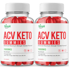 IDEAL PERFORMANCE Simpli ACV Keto Gummies packshot highlighting convenient daily wellness support.