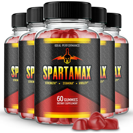 IDEAL PERFORMANCE Spartamax Gummies bottle front for daily energy support.