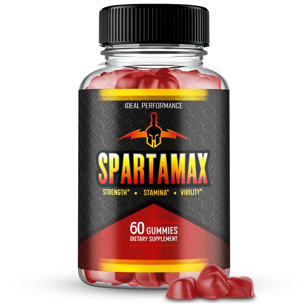 IDEAL PERFORMANCE Spartamax Gummies bottle front for energy support.