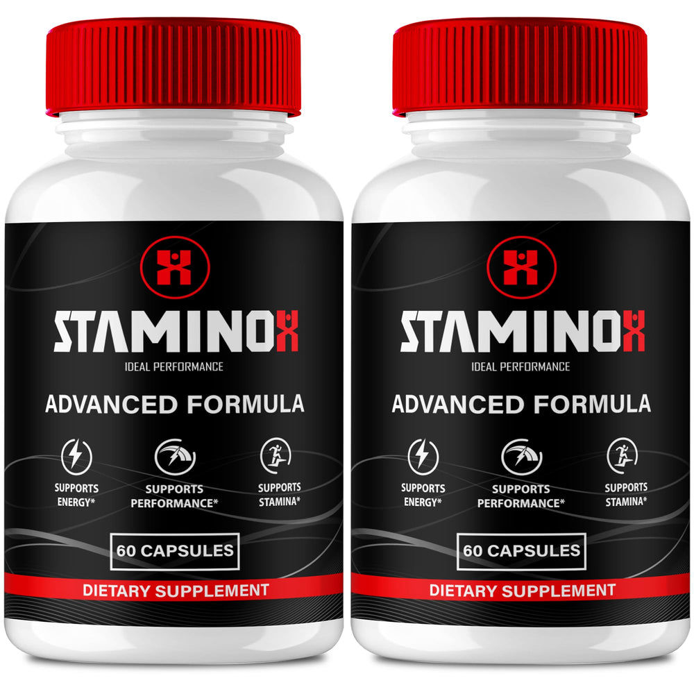 IDEAL PERFORMANCE Staminox bottle front view for daily energy support