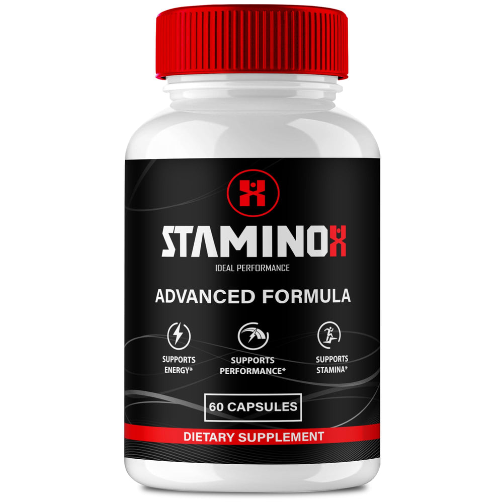 IDEAL PERFORMANCE Staminox Capsules bottle front signals trusted daily stamina support