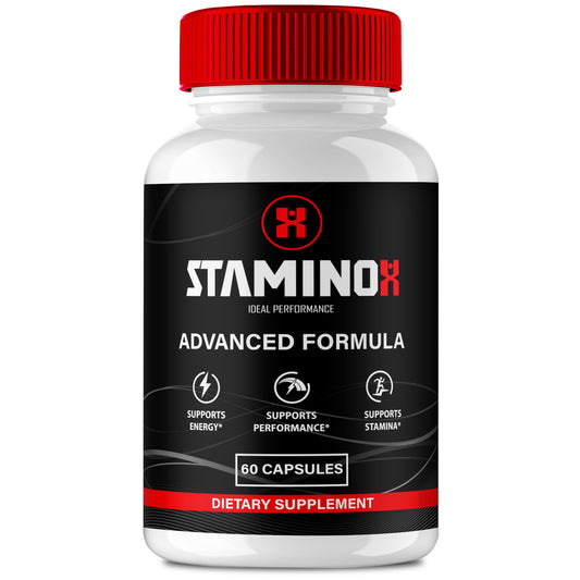 IDEAL PERFORMANCE Staminox Capsules bottle front signals trusted daily stamina support