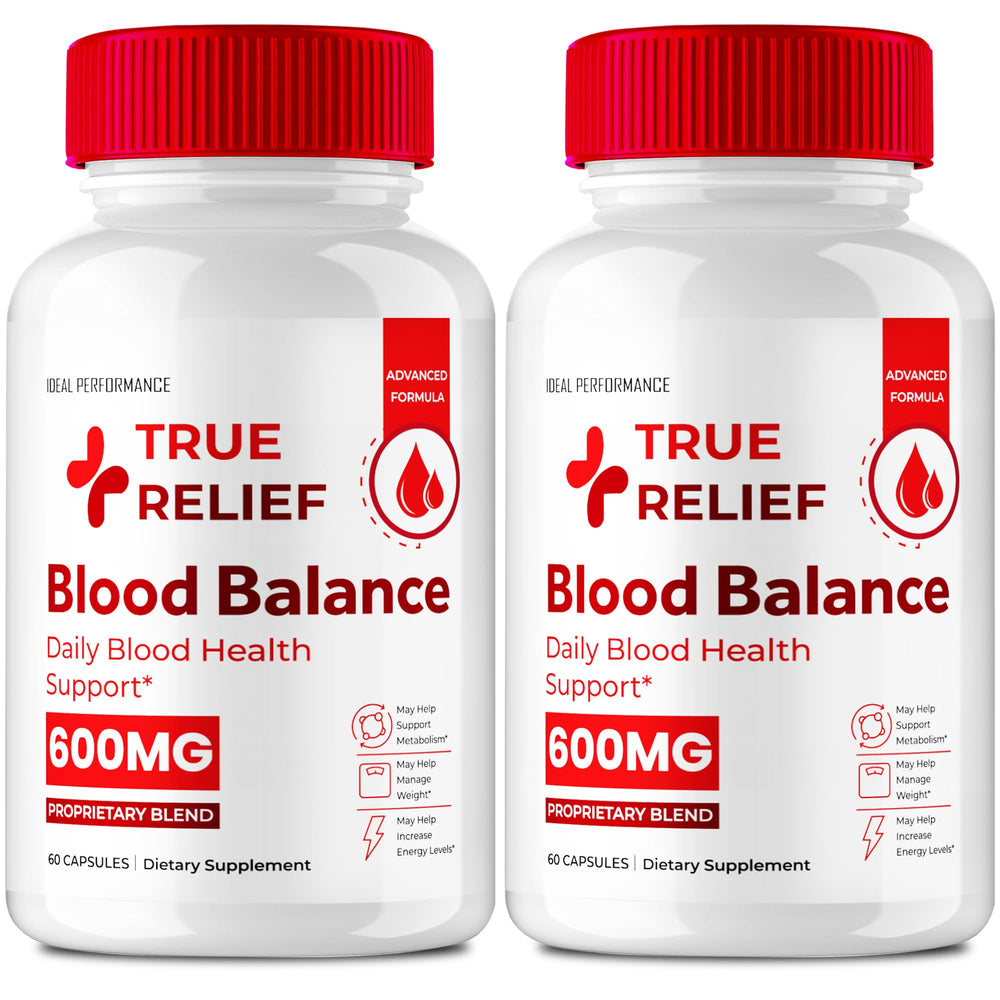 IDEAL PERFORMANCE True Relief Blood Balance bottle supports healthy circulation and balanced levels