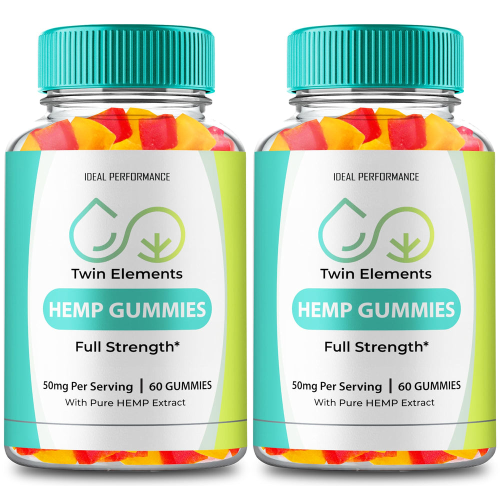 IDEAL PERFORMANCE Twin Elements Gummies bottle front view promotes daily wellness.