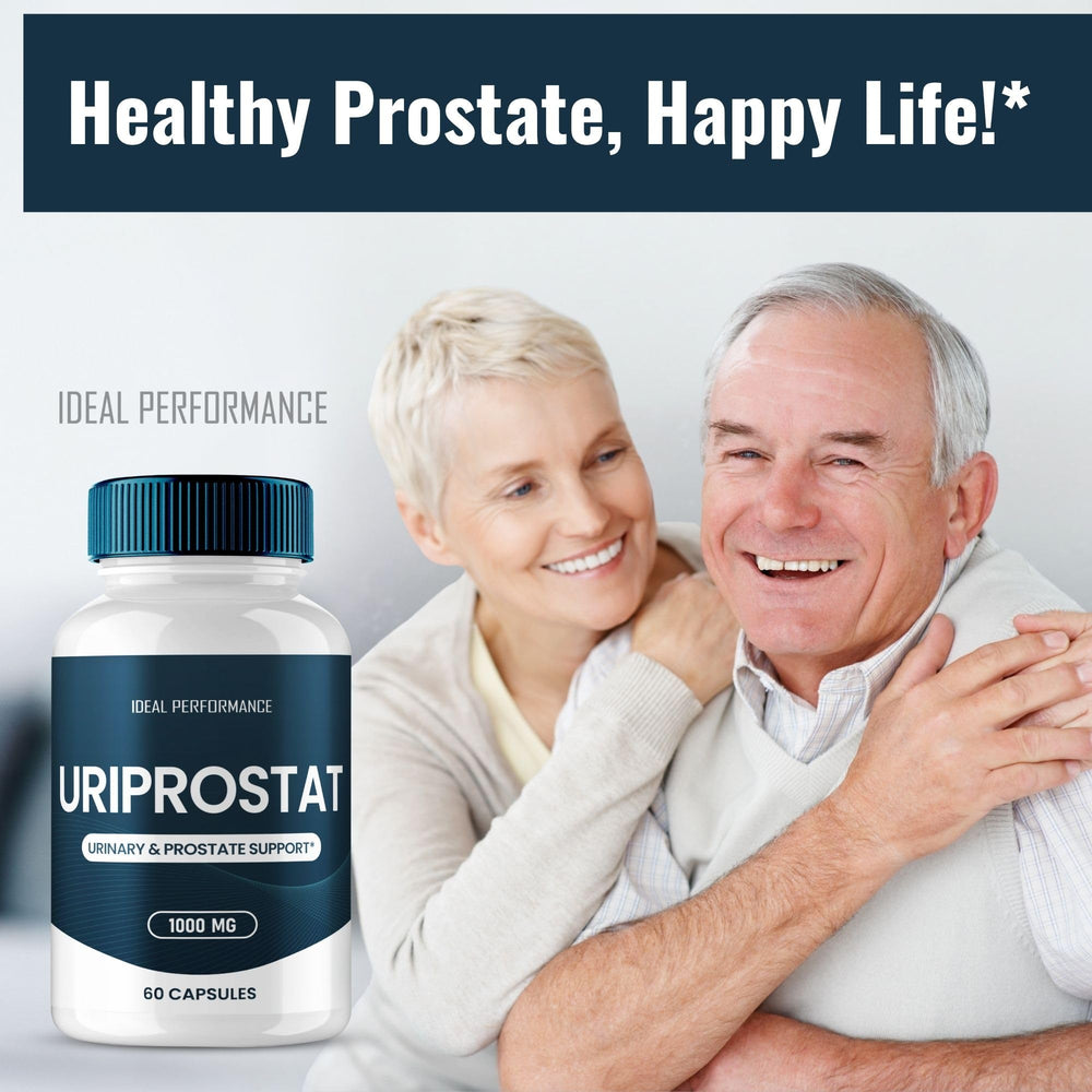 IDEAL PERFORMANCE Uriprostat back label close-up provides usage directions and notes.