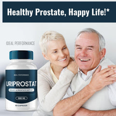 IDEAL PERFORMANCE Uriprostat back label close-up provides usage directions and notes.