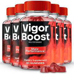 IDEAL PERFORMANCE Vigor Boost Gummies bottle close-up for daily vitality.