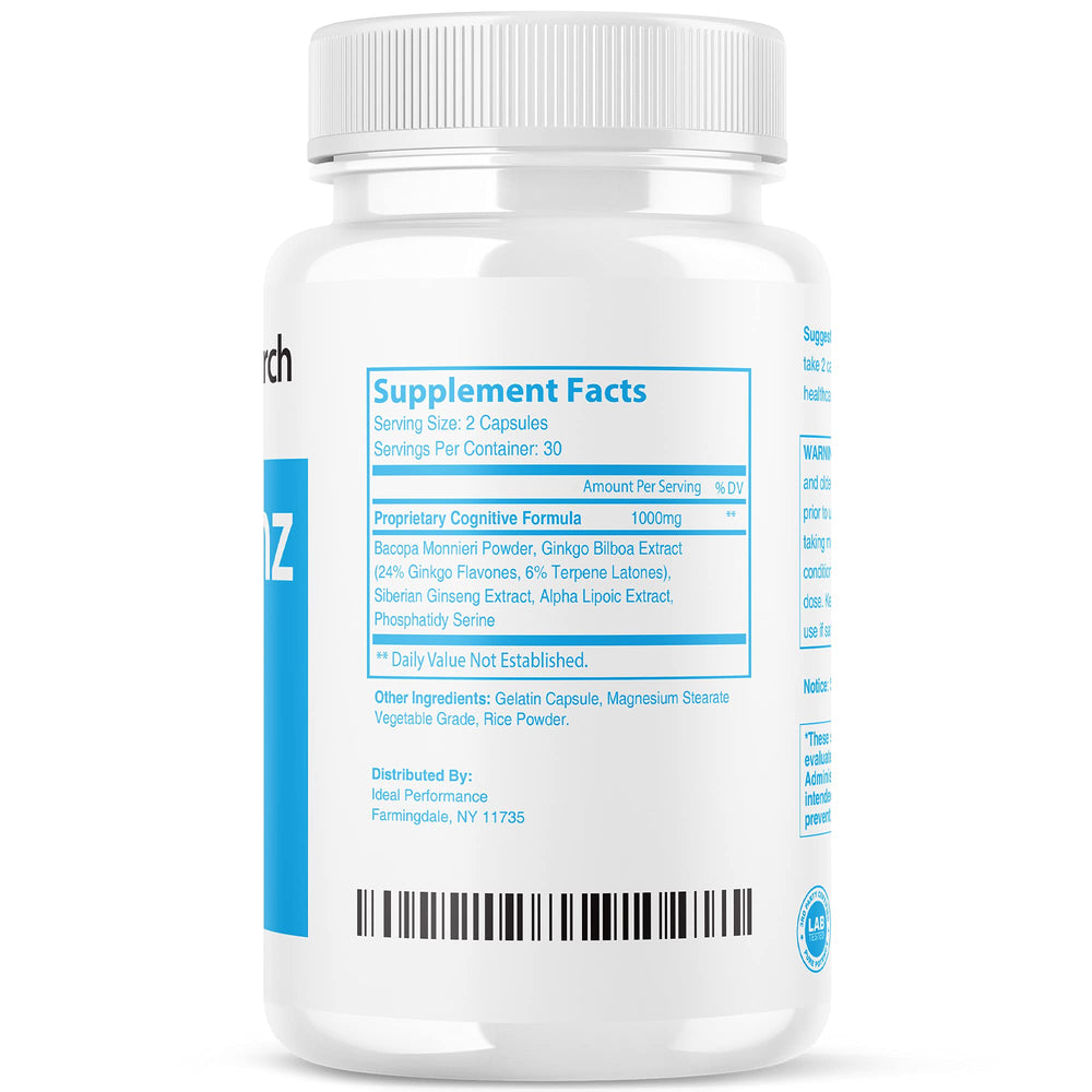 IDEAL PERFORMANCE Vigor Smart brain booster capsules ready for sustained concentration and mental clarity