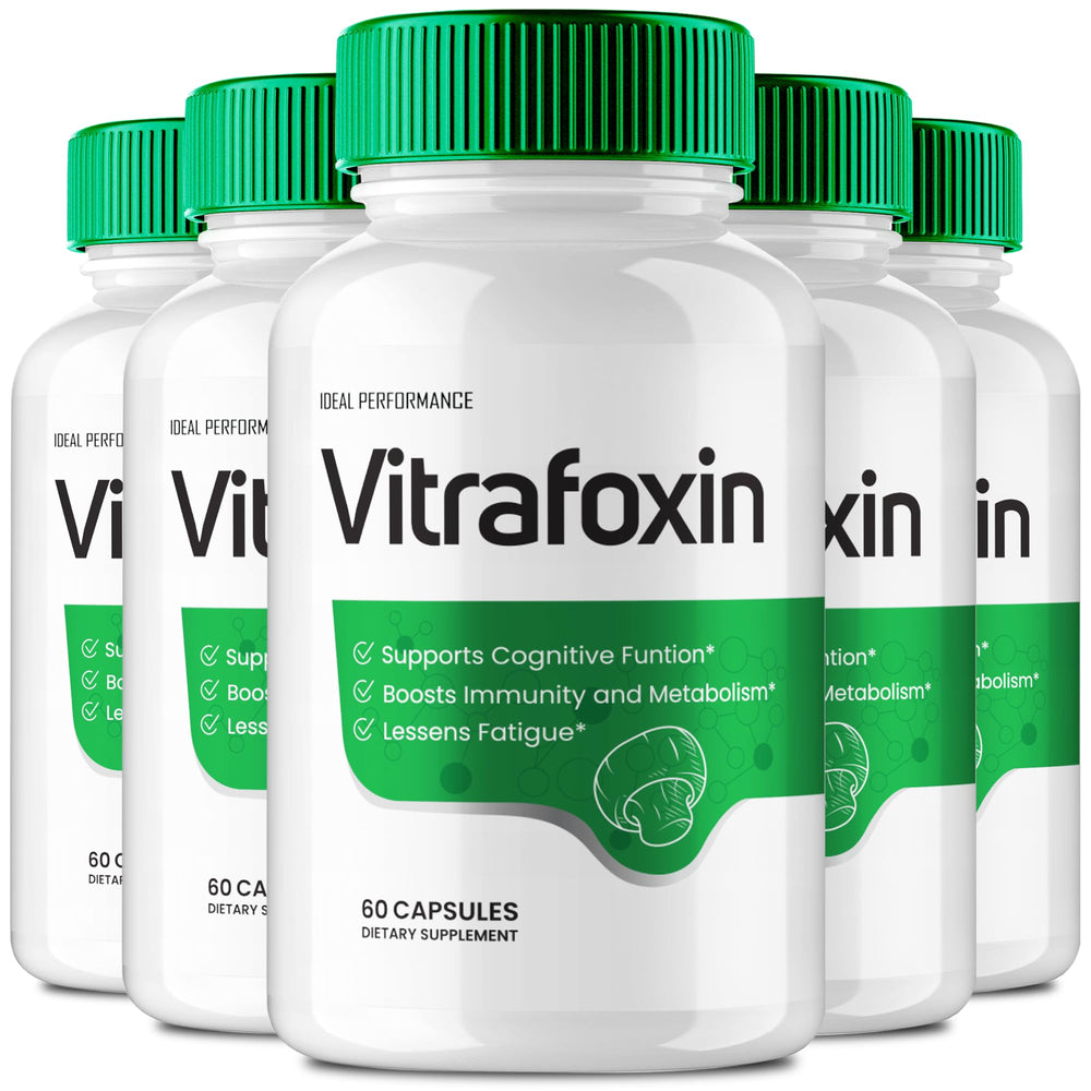 IDEAL PERFORMANCE Vitrafoxin capsules bottle for convenient daily nerve and brain support.