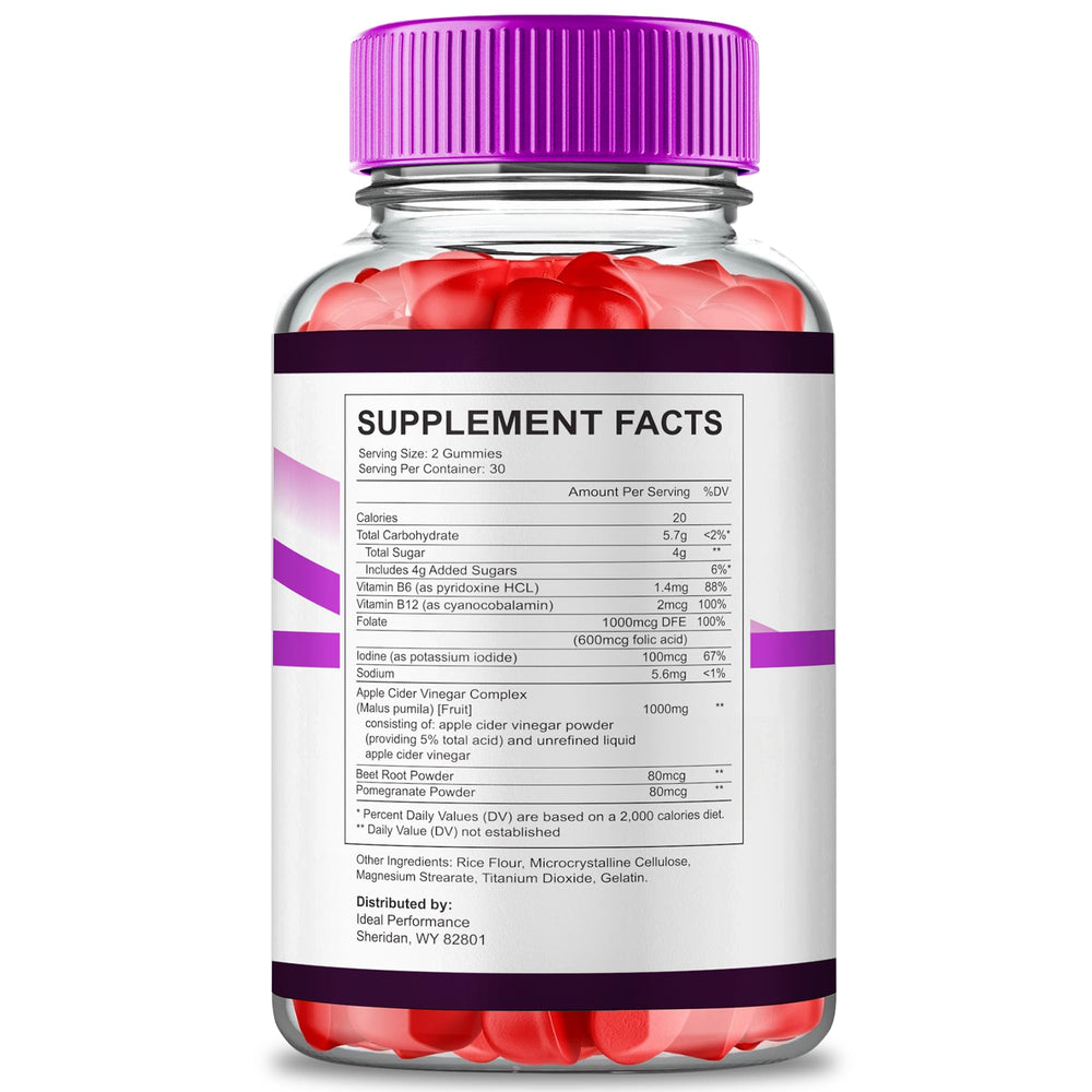 IDEAL PERFORMANCE VitaRenew Keto ACV gummies pack displayed for keto-friendly snacking
