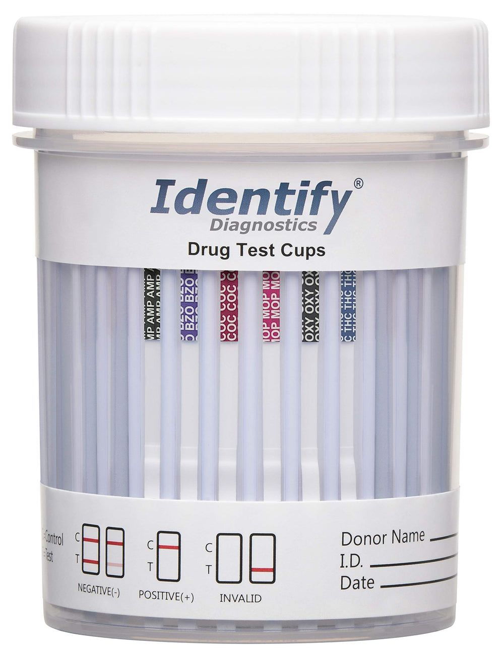 Identify Diagnostics 6-panel drug test cup pack for quick home or workplace screening
