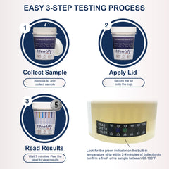 CLIA-waived Identify Diagnostics cups support compliant clinics or workplaces