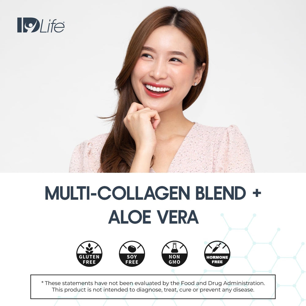 IDLife Collagen+ with Fulvic Acid visual highlighting enhanced nutrient uptake.