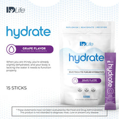 IDLife Grape Hydrate ready-to-drink after workout with electrolytes.