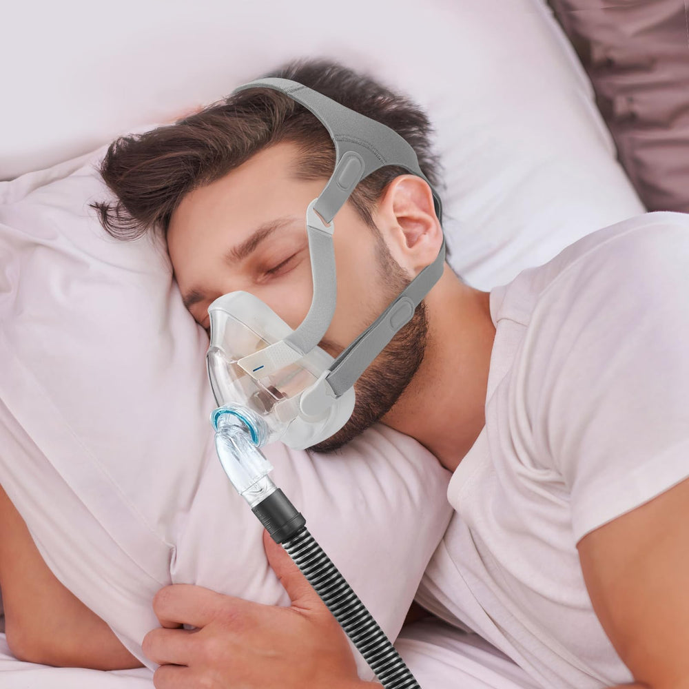 Iduola magnetic clip system keeps CPAP mask in place