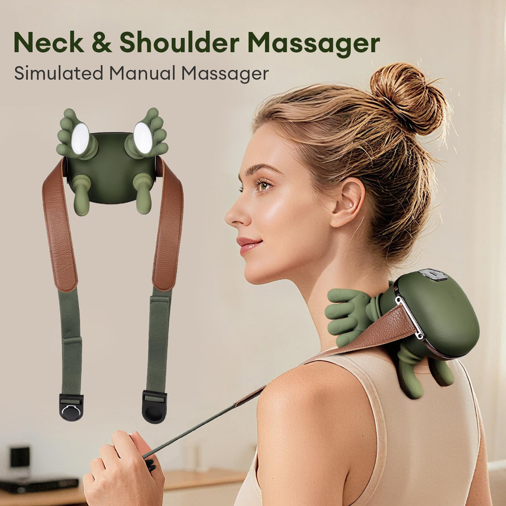 IeBilif shiatsu neck massager with heat for desk workers seeking tension relief.
