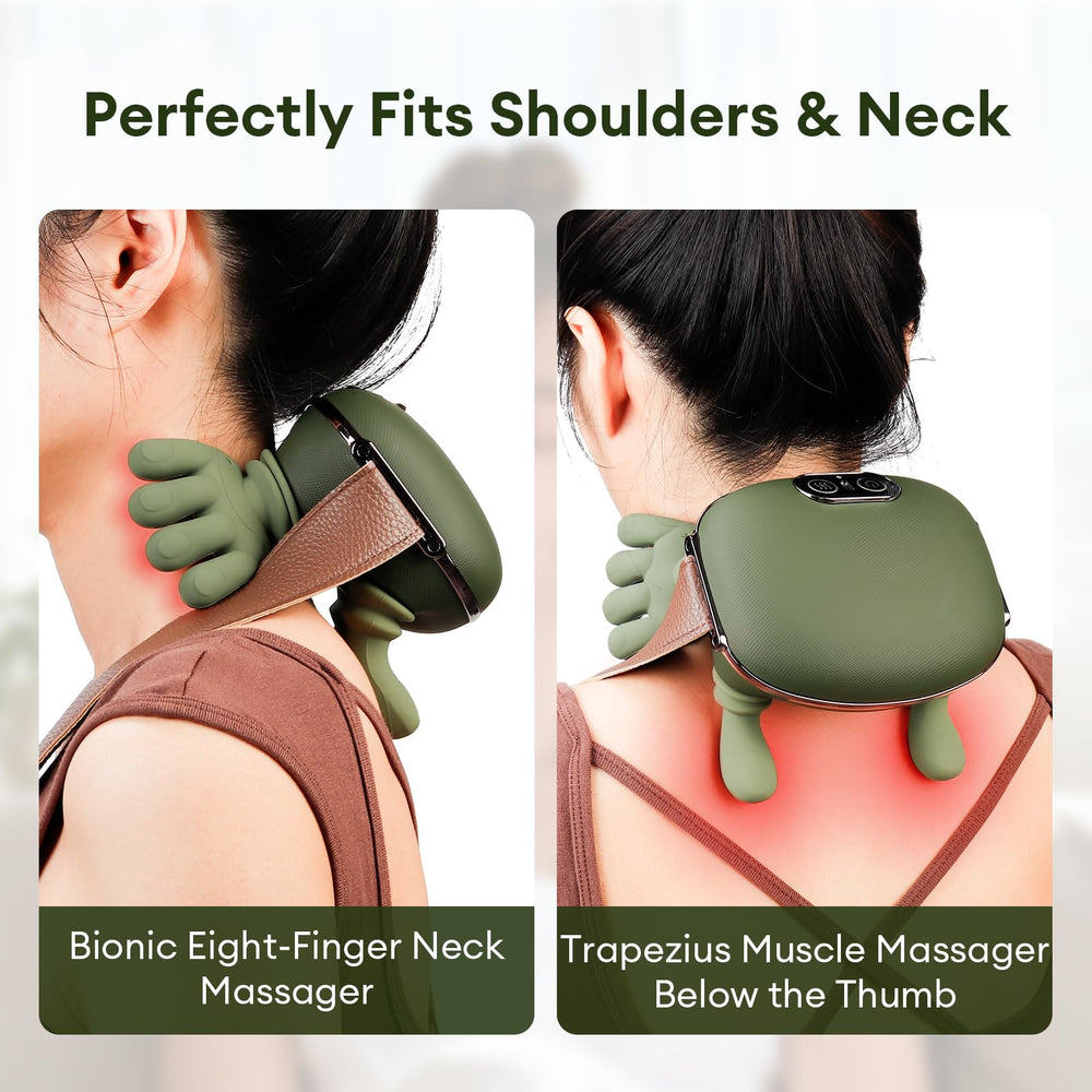 Portable IeBilif massager with strap ideal for home, office, or travel.
