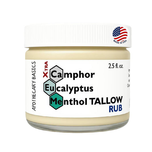 IEG Store Camphor+Eucalyptus+Menthol Tallow Xtra Rub jar with cooling, soothing formula