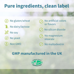Vegan symbol on Igennus bottle for plant-based nutrition