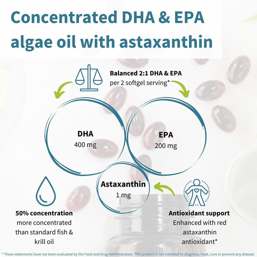 Igennus Vegan Omega-3 softgels close-up for easy swallowing.