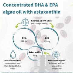 Igennus Vegan Omega-3 softgels close-up for easy swallowing.
