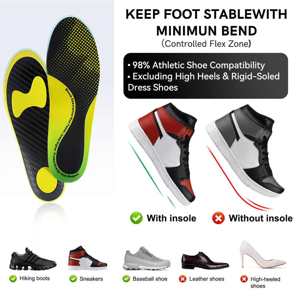 Ihuiniya insoles stability and cushioning for quick cuts.