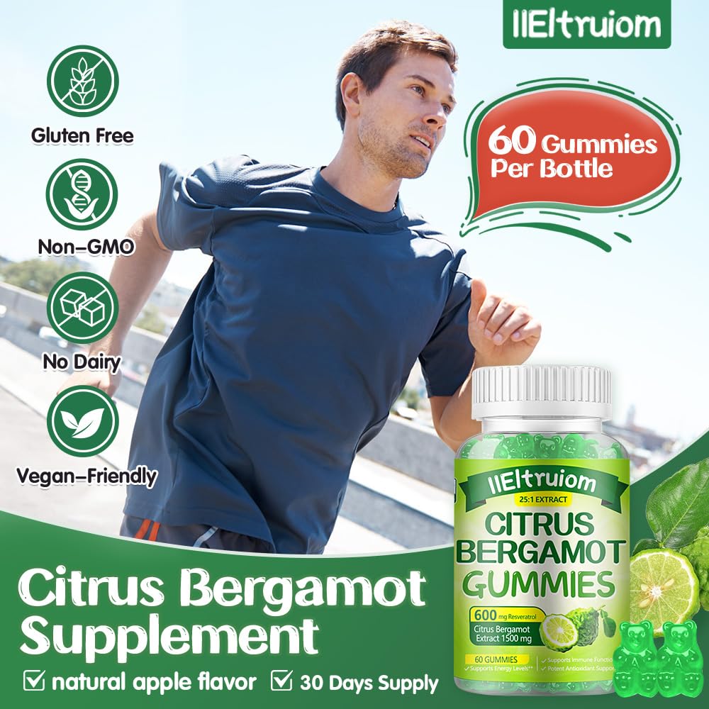 IIEltruiom Bergamot and resveratrol illustration emphasizes polyphenols