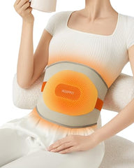 IKEEPFIT 8000mAh battery pack powering wireless heating without cords.