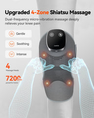 IKEEPFIT knee massager features 4-zone shiatsu heads for targeted vibration relief.