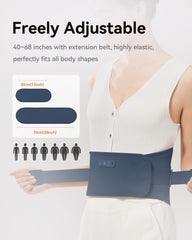 IKEEPFIT MAXwarm 4.0 massage vibration relaxes tight muscles around the spine.