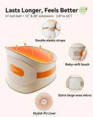 IKEEPFIT warmth designed for daily use around lower back.