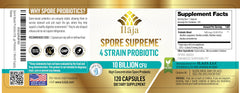ILAJA Spore Supreme USA-made seal shows quality assurance and COAs available.