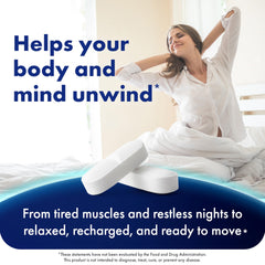 Evening routine with ILIVA bottle promoting relaxation and sleep support