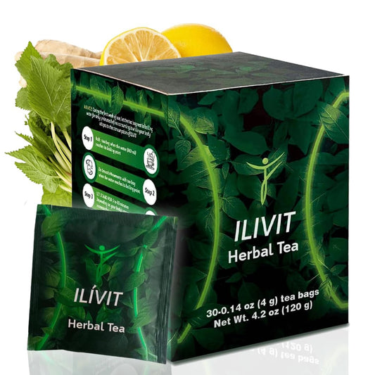 Ilivit colon cleanser tea bags for convenient on-the-go digestive support.