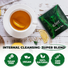 Ilivit packaging for colon cleanser highlighting premium natural ingredients.