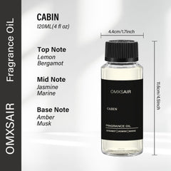 omxsair-diffuser-oil-jasmin-bergamot-marine-blend closeup for calming fragrance