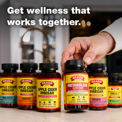 Bragg Metabolism Support Apple Cider Vinegar Capsules | GLP-1 for Weight Management