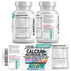 Osteo Defend: All-in-One Calcium Mg Zn Supplement | Clean Nutraceuticals