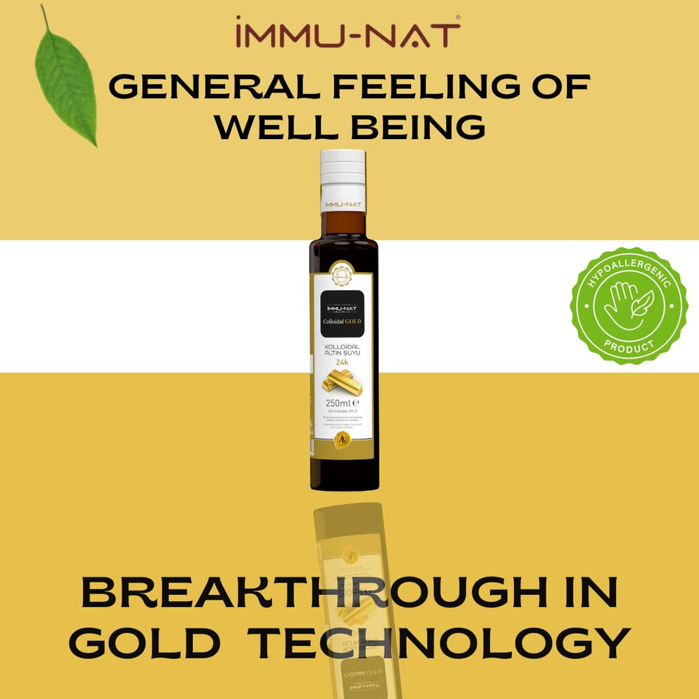 Glass with Immu-nat liquid showing clean allergen-free profile
