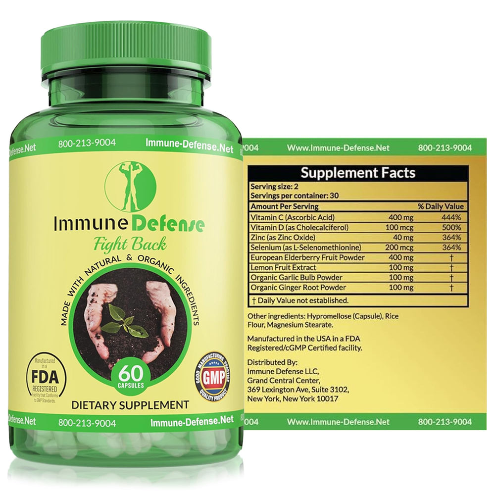 Immune Defense daily dosing two capsules demonstrates simple routine