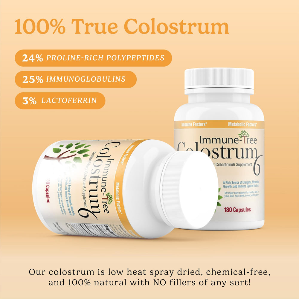 Immune-Tree packaging and label close-up conveying purity and rigorous standards.