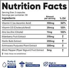 Immuneti Advanced Immune Support bottle closeup showing capsules