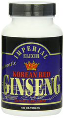 Imperial Elixir Korean Red Ginseng 600 mg bottle front provides energy support