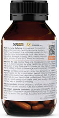 IMUNI Travel Defense on an airplane setup, convenient for in-flight immune support.