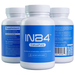 Third-party testing seal confirms CatuaPure identity for INB4 supplement.