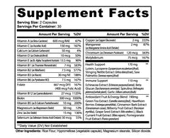 InBloome women's multivitamin tablets close-up with biotin for hair, skin, nails.