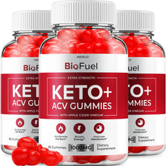 Indelo BioFuel Keto ACV Gummies bottle with keto-friendly label